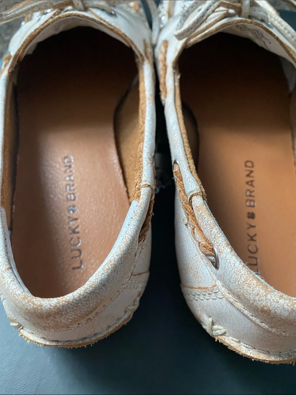 Lucky Brand metallic ivory